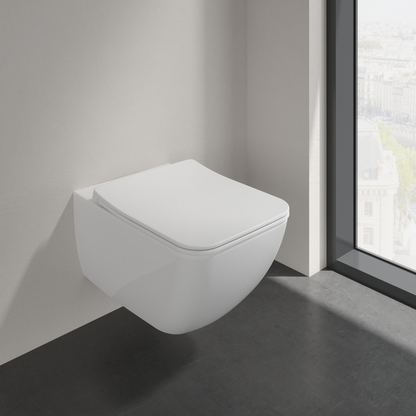 Villeroy & Boch Venticello perem nélküli fali wc kombipack,  slimseat line, ceramicplus