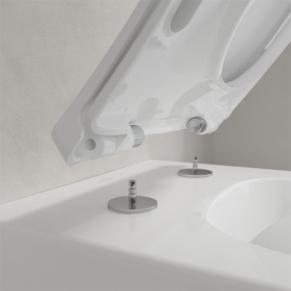 Villeroy & Boch Venticello perem nélküli fali wc kombipack,  slimseat line, ceramicplus