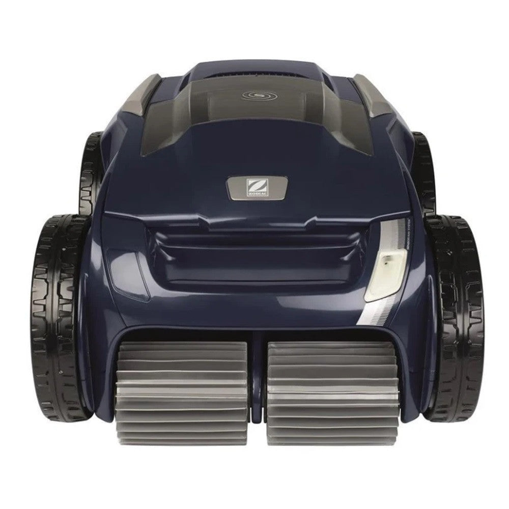 Medencetisztító robot, Zodiac Alpha iQ RA 6800 iQ, 15 x 7 m medencéhez, padló-, fal- és vízvonaltisztítás, Wi-Fi vezérlés, ciklonos szívórendszer, 4 kerék meghajtás, szállítókocsival