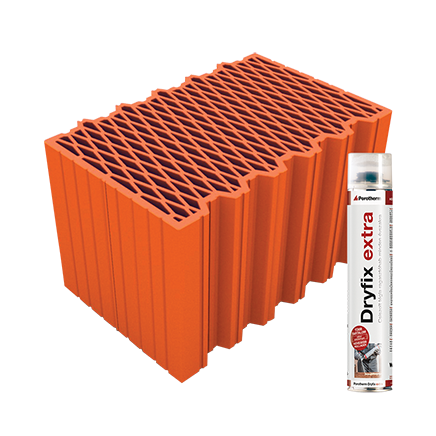 Porotherm® Porotherm 38 X-therm Rapid Dryfix tégla