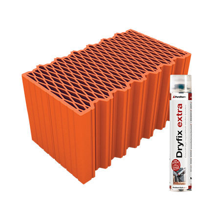 Porotherm® Porotherm 44 X-therm Rapid Dryfix tégla