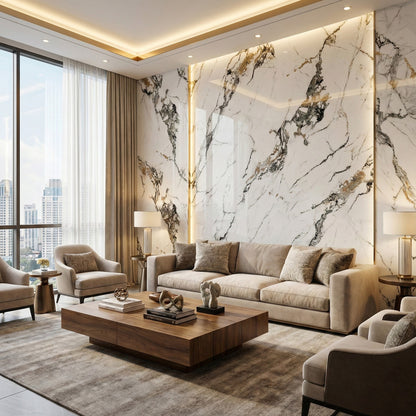 Márványmintás falpanel - Bergamó