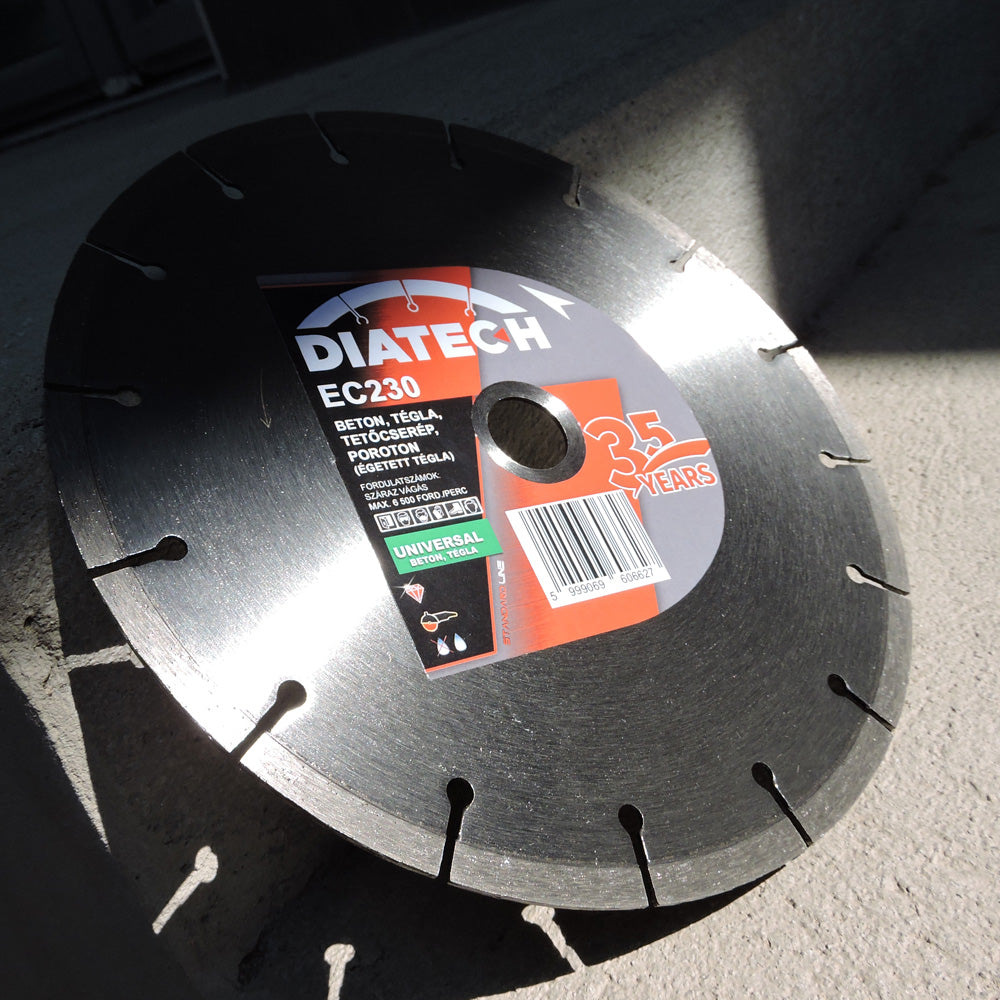 EC 230x22,2x7 mm standard gyémánt vágótárcsa, beton / univerzális