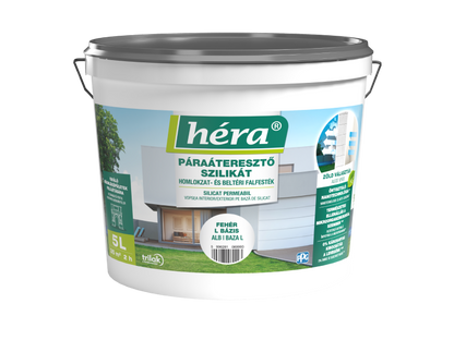 Héra Páraáteresztő Szilikát Homlokzat- és Beltéri Falfesték
