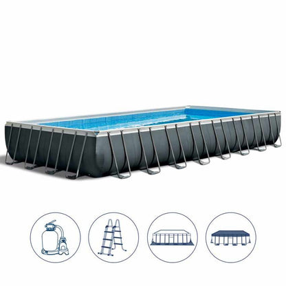 INTEX UltraSet XTR négyszögletű medence 975 x 488 x 132 cm homokszűrővel és sóbontóval (26378)