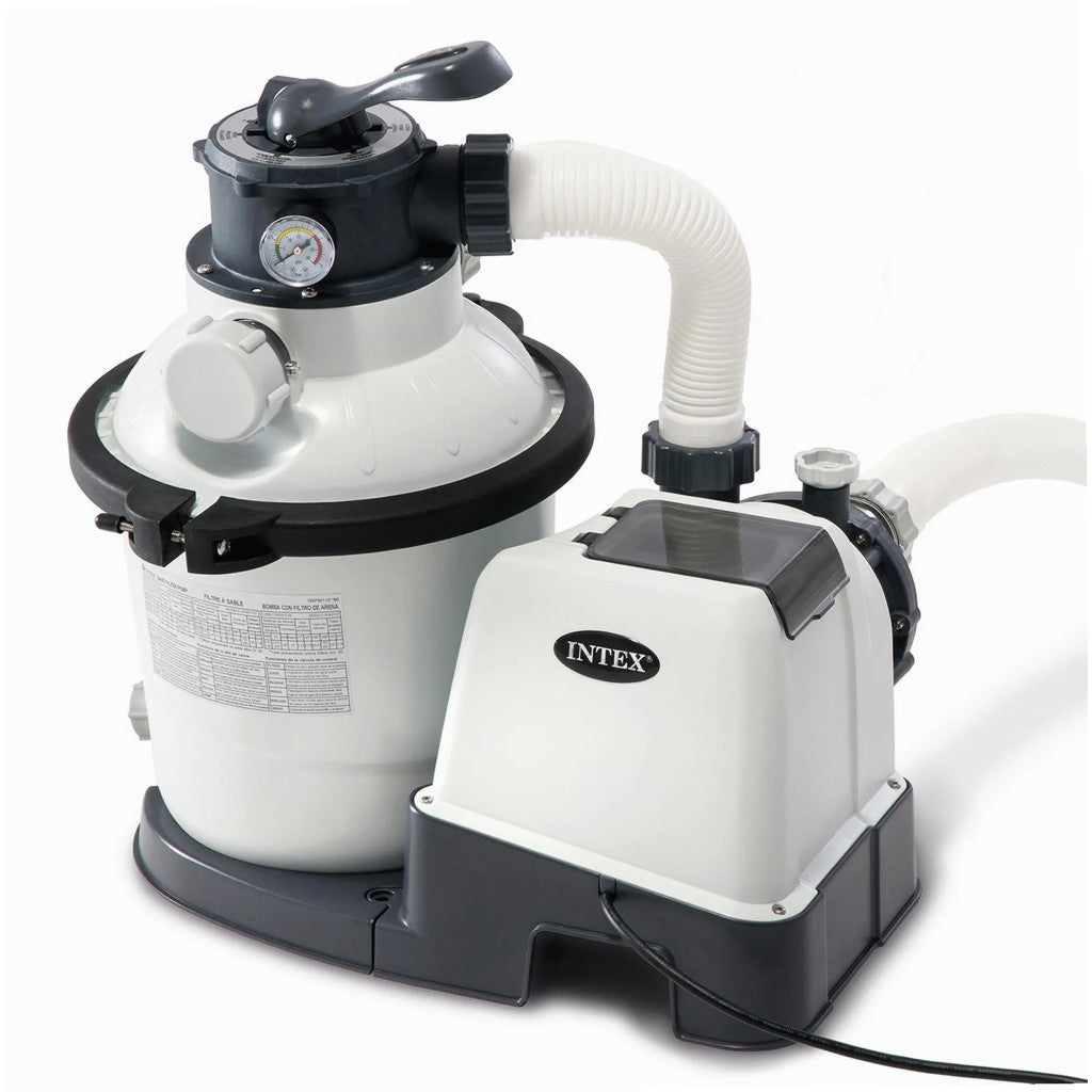 INTEX KrystalClear SX1500 homokszűrős vízforgató, 4 m3/h, 6 utas szelep, digitális időzítő, 24 m3 medencéhez, 12 kg homoktöltet, 32/38 mm csatlakozás (26644FR)