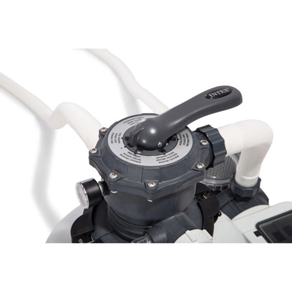 INTEX KrystalClear SX1500 homokszűrős vízforgató, 4 m3/h, 6 utas szelep, digitális időzítő, 24 m3 medencéhez, 12 kg homoktöltet, 32/38 mm csatlakozás (26644FR)