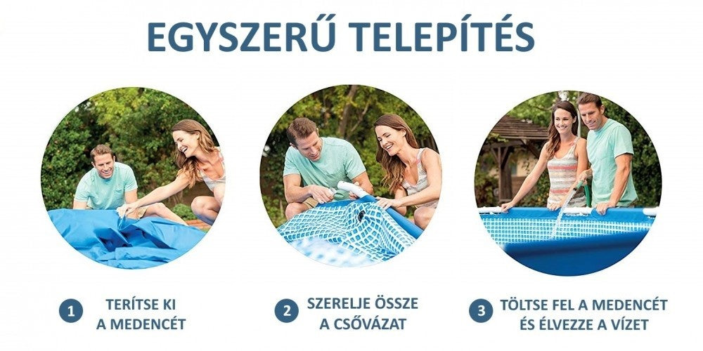 INTEX MetalSet medence 244 x 51 cm, vízforgató nélkül (28205NP)