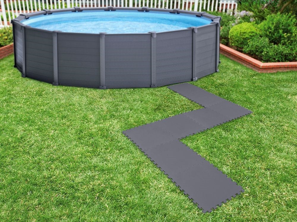 INTEX medence szőnyeg, 5mm, 2 m2/csomag, szürke (29084)