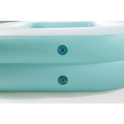 Családi medence, Intex Aqua Swim Center, 229 × 152 × 48 cm, kék, 600 literes, felfújható, puha oldalfalakkal (57181)