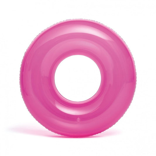 INTEX átlátszó rózsaszín úszógumi D76cm (59260)