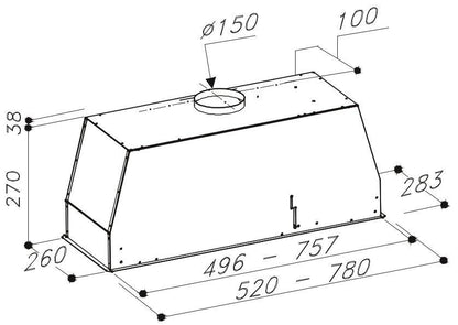 Sirius - Páraelszívó SL-913 TW 78 cm fehér üveg