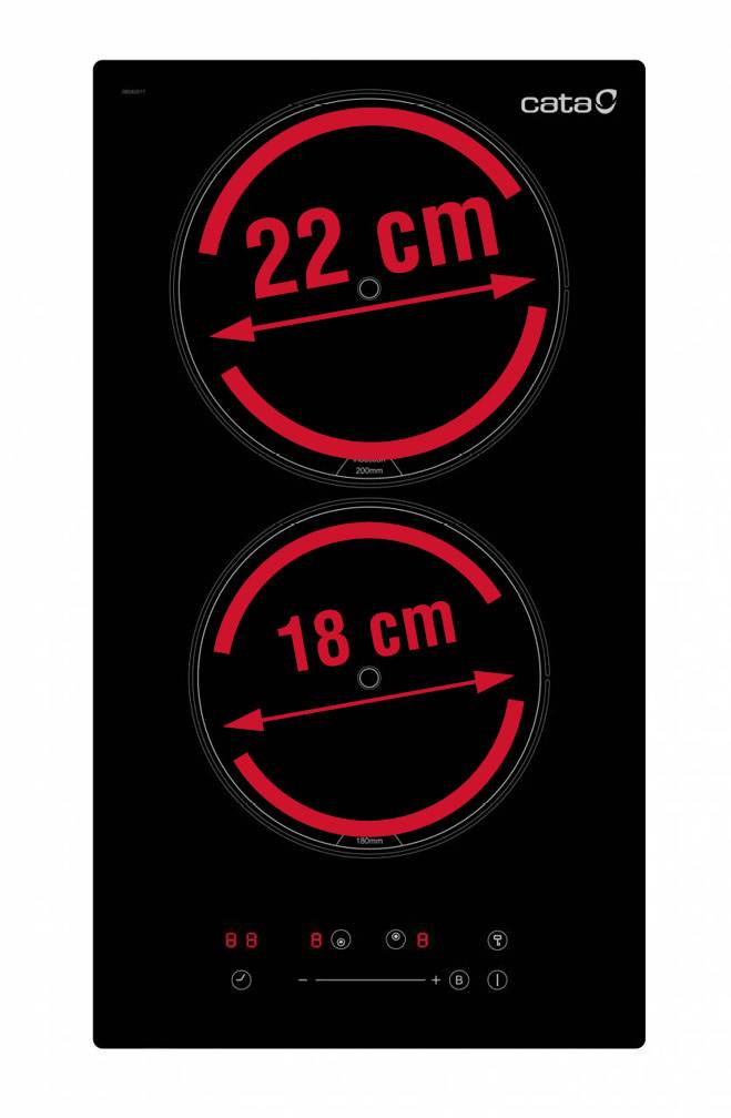 CATA - Beépíthető domino indukciós főzőlap ISB-3102 BK/A