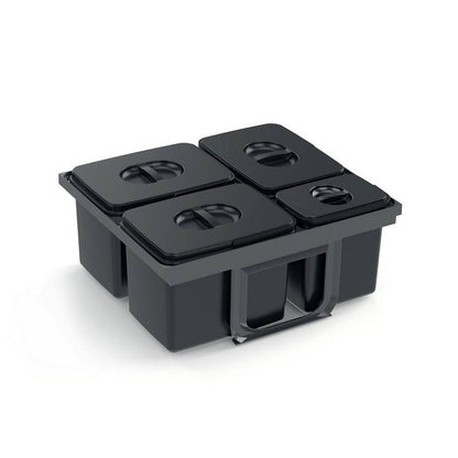 EKOTECH - Beépíthető hulladékgyűjtő JAZZ 60 - 3x12 liter+1x5 liter