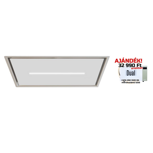 Sirius - Páraelszívó SLT-971 EM 90 cm H 160 TW Fehér üveg motor nélkül + ajándék CATA mikro MW-5120 DG