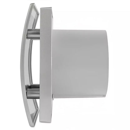 Cata UC-10 Silentis Hygro szürke ventilátor utószellőztető és páraérzékelő funkcióval, fordulatszám állítási lehetőséggel, dekoratív előlappal, pillangószeleppel