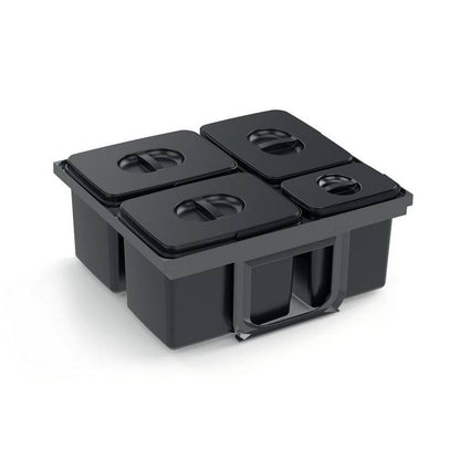EKOTECH - Beépíthető hulladékgyűjtő JAZZ 60 - 3x15 liter+1x7 liter