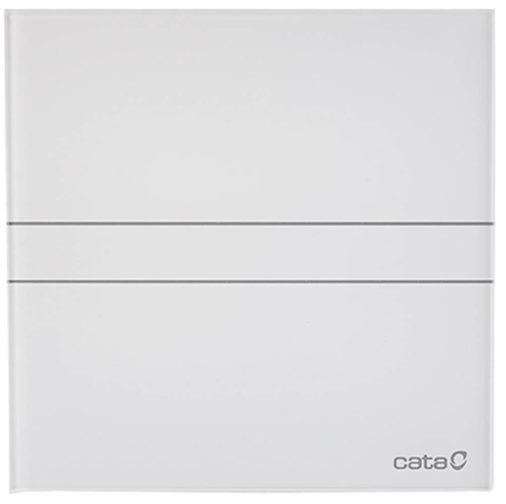 Cata E-150GTH ventilátor üveg előlappal, utószellőztető, alapszellőztető és páraérzékelő funkcióval, fehér