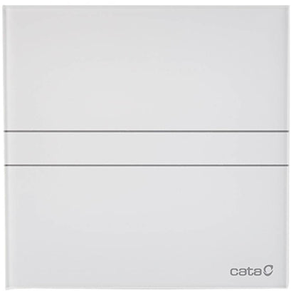 Cata E-150GTH ventilátor üveg előlappal, utószellőztető, alapszellőztető és páraérzékelő funkcióval, fehér