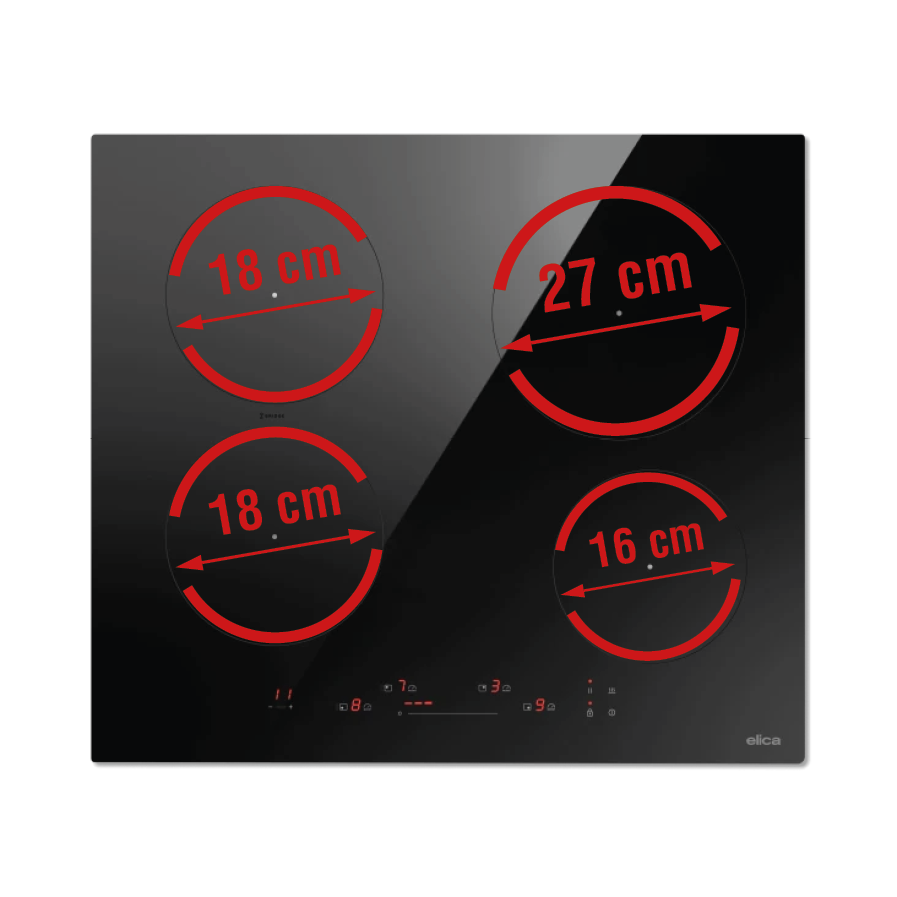 ELICA - Beépíthető indukciós kerámialap PRIMIS 604 PLUS RAW