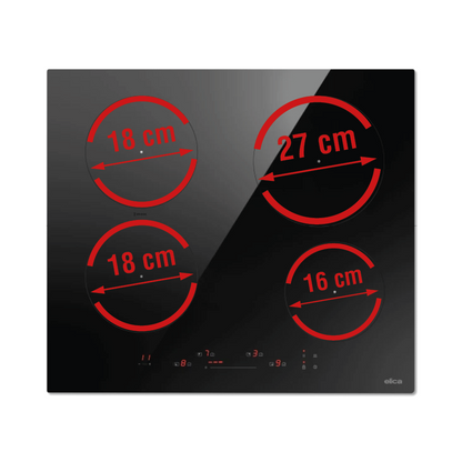 ELICA - Beépíthető indukciós kerámialap PRIMIS 604 PLUS RAW