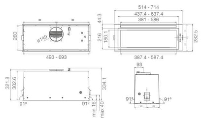 Elica - Páraelszívó LANE SENSOR @ IX/A/72 inox