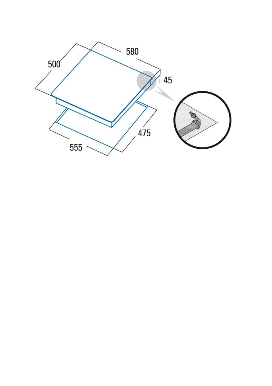 CATA - Beépíthető gázfőzőlap GI-6004 X
