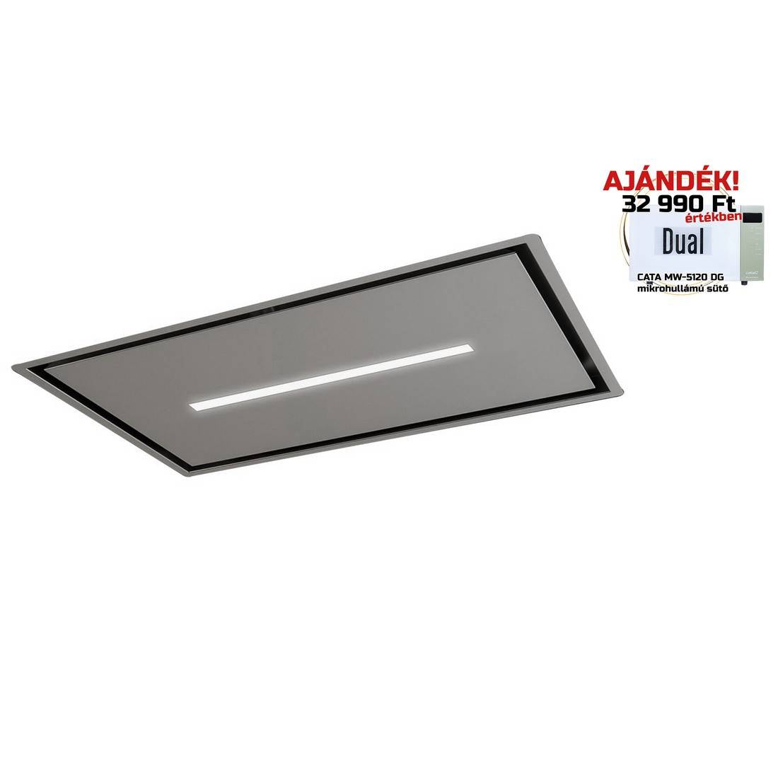 Sirius - Páraelszívó SLT-971 EM 120 cm H 160 TW Inox motor nélkül + ajándék CATA mikro MW-5120 DG