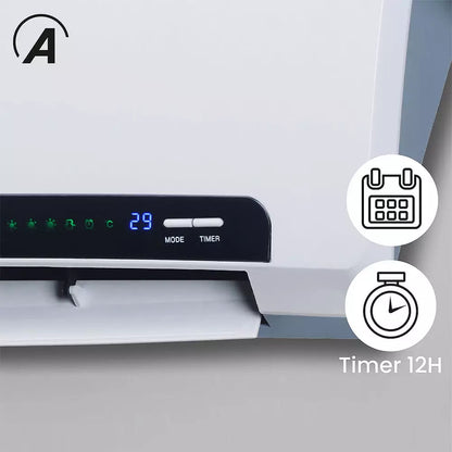 ARDES 4W08P PTC kerámiabetétes fali hősugárzó távvezérlővel, IP22 védelem