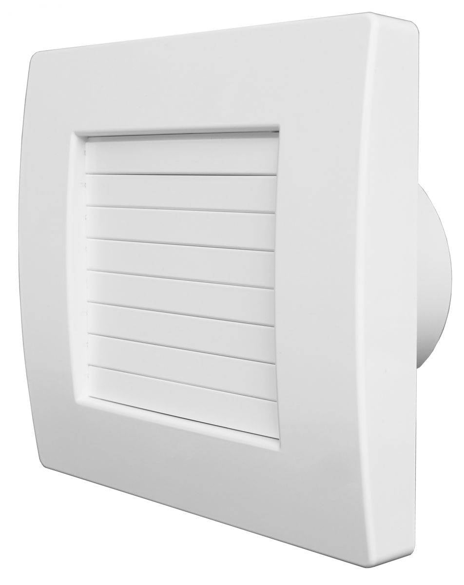 Aerauliqa QA-150HT BB ventilátor automata előlapzárással, utószellőztető és páraérzékelő funkcióval