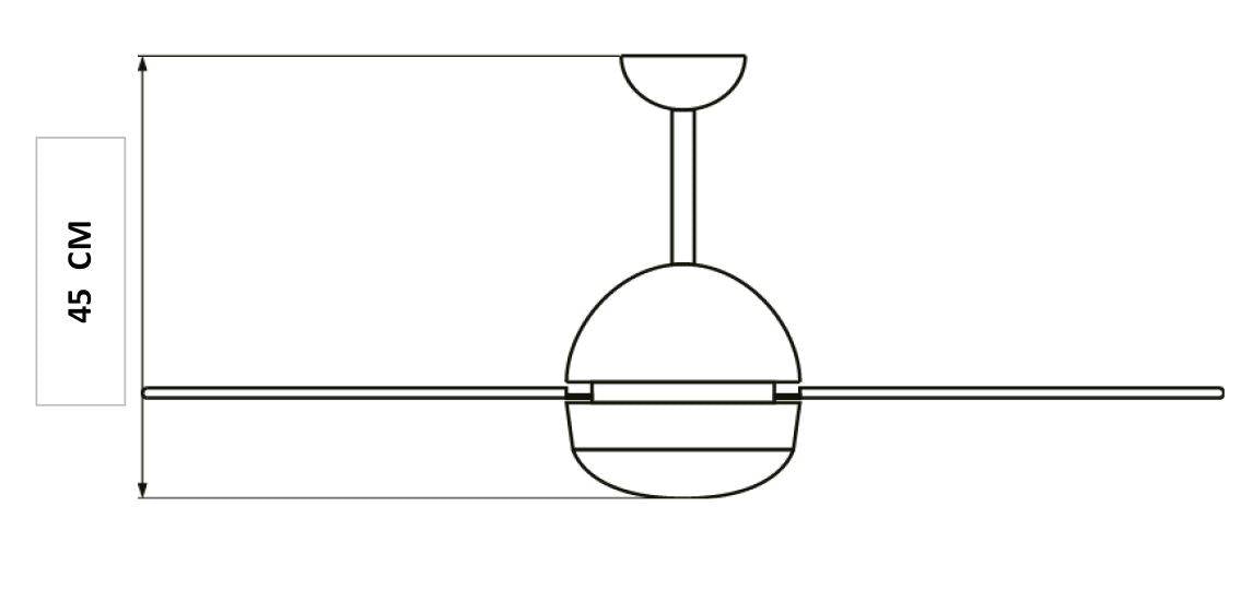 ARDES 5A130WR Mennyezeti ventilátor távvezérlővel 130 cm - A készlet erejéig rendelhető!