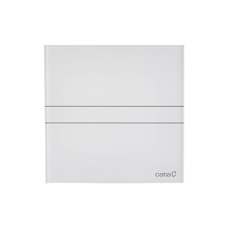Cata E-120GTH ventilátor üveg előlappal, utószellőztető, alapszellőztető és páraérzékelő funkcióval, fehér
