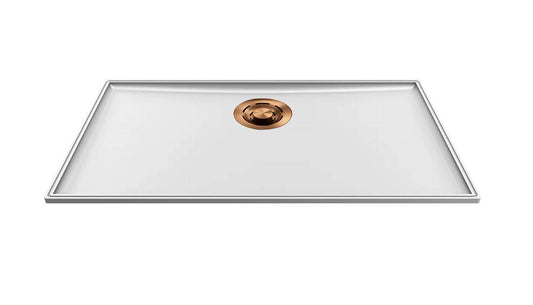 ELLECI - Mosogatótálca medencefenék Essenza 70 K96 White bronz tartozékkal