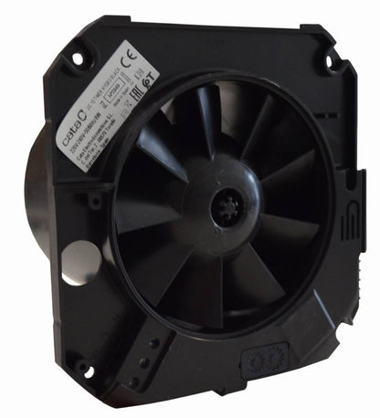 Cata UC-10 Hygro fekete ventilátor utószellőztető és páraérzékelő funkcióval, fordulatszám állítási lehetőséggel, pillangószeleppel