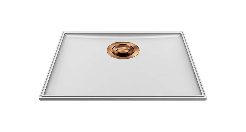 ELLECI - Mosogatótálca medencefenék Essenza 50 K96 White bronz tartozékokkal