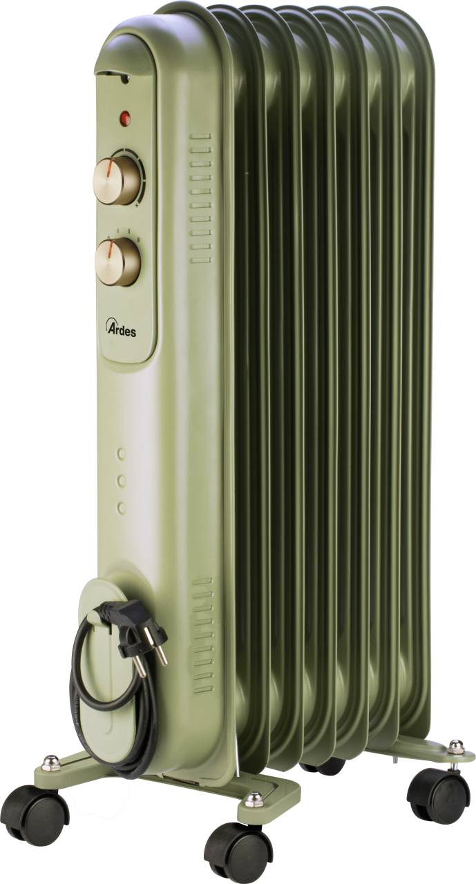ARDES 4R07VIN Elektromos olajradiátor 7 tagos 1500W Zöld