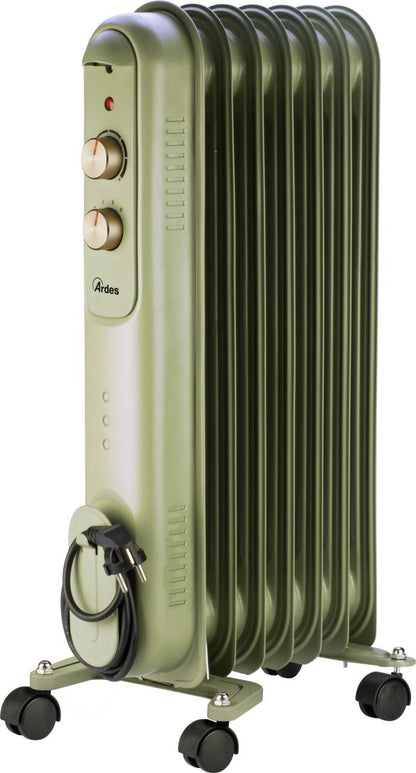 ARDES 4R07VIN Elektromos olajradiátor 7 tagos 1500W Zöld