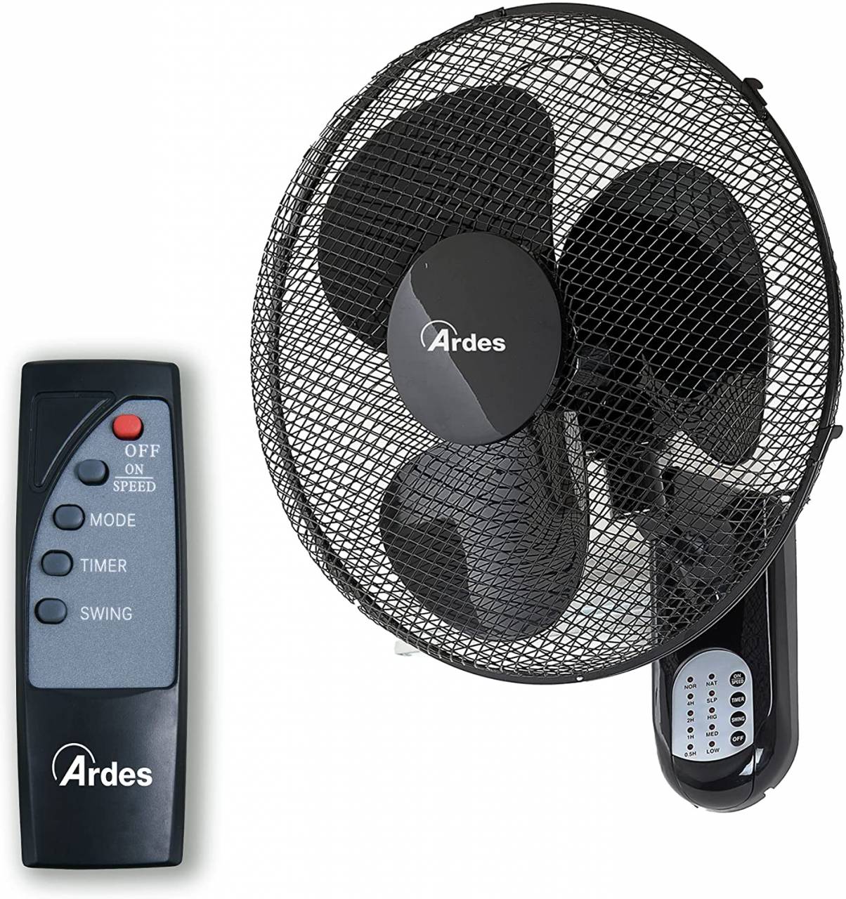 ARDES 5W40R falra szerelhető ventilátor távvezérlővel