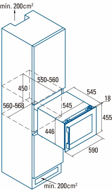CATA - Beépíthető borhűtő VI-54024 X