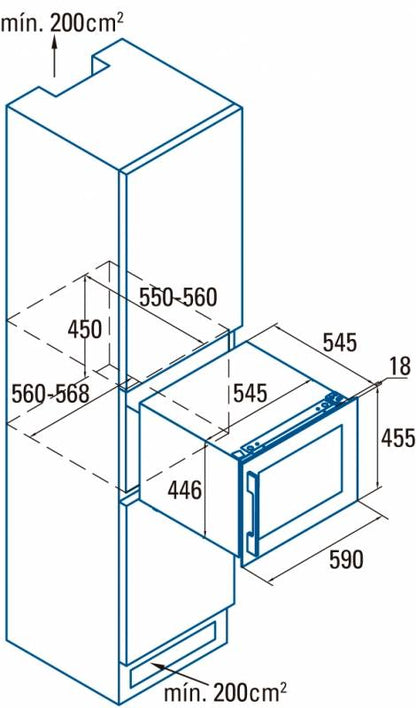CATA - Beépíthető borhűtő VI-54024 X