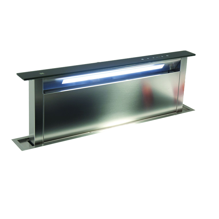 Sirius - Páraelszívó S-DD2 TC/L EM 118 Fekete üveg/inox motor nélkül