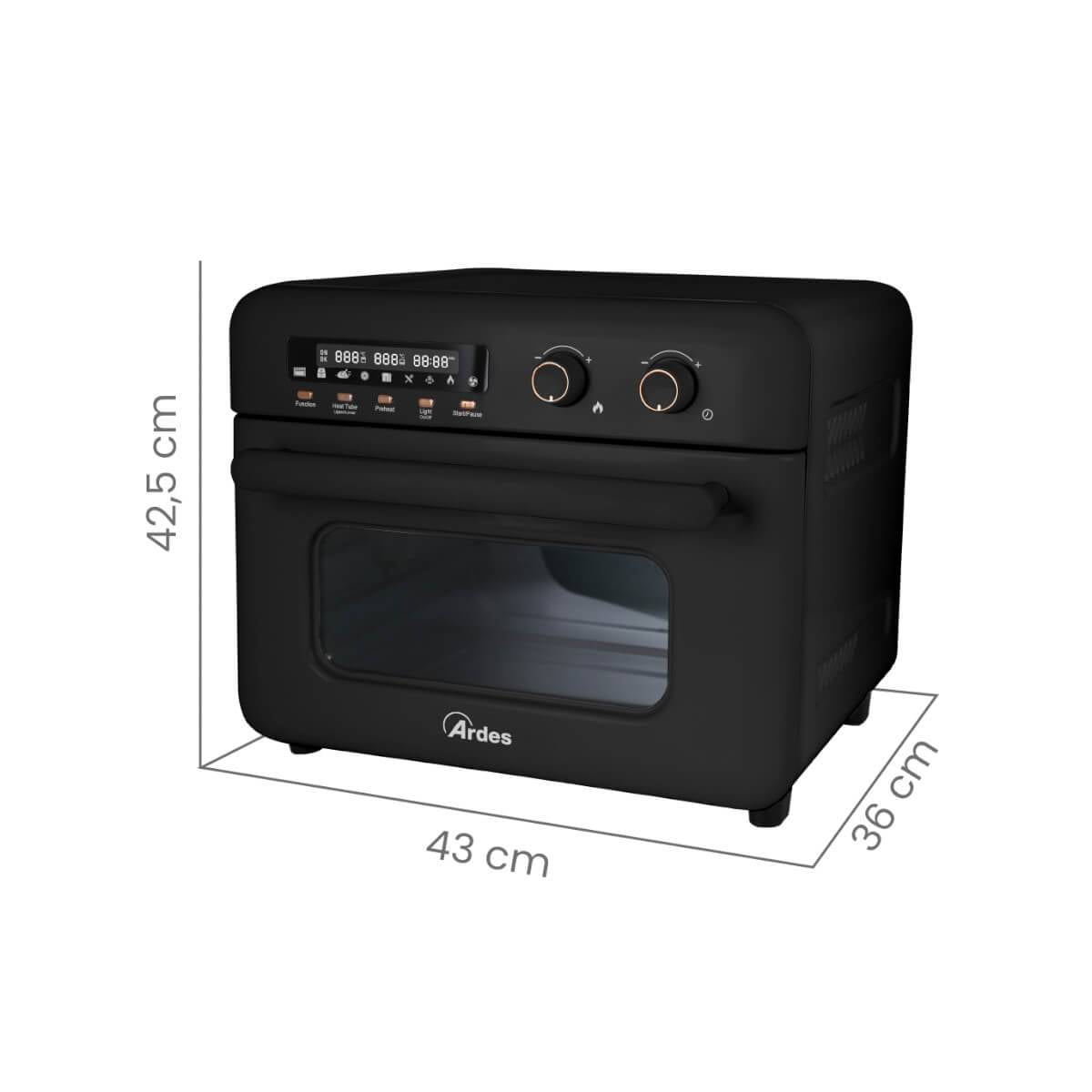 ARDES ARFRYA02 30 literes Air Fryer forrólevegős sütő, olajsütő - forgókosárral ajándék ARDES 1T20 kenyérpirítóval