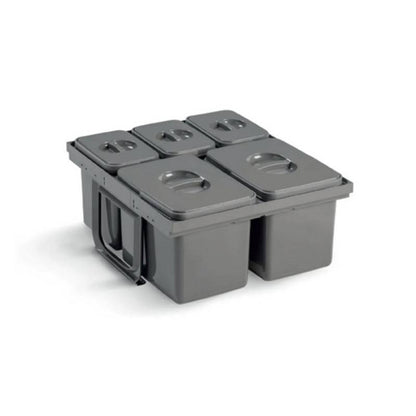 EKOTECH - Beépíthető hulladékgyűjtő JAZZ 45 - 1x15 liter+3x7 liter