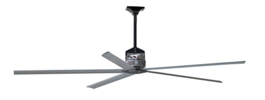 AERAULIQA EHS-360 M5 ipari mennyezeti ventilátor EC motorral