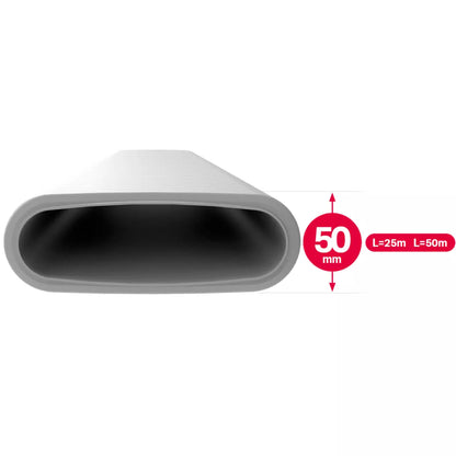 HEATPEX - Légtechnikai lapos csatorna antibakteriális 50m egységben 141 x 50 mm