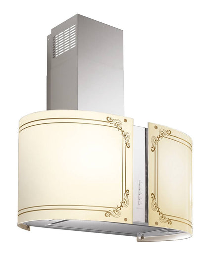 FALMEC OUTLET - Páraelszívó MIRABILIA Round 67 inox T80 LED + MIRABILIA üveg LIBERTY 67 - Kiállított bemutató termék!