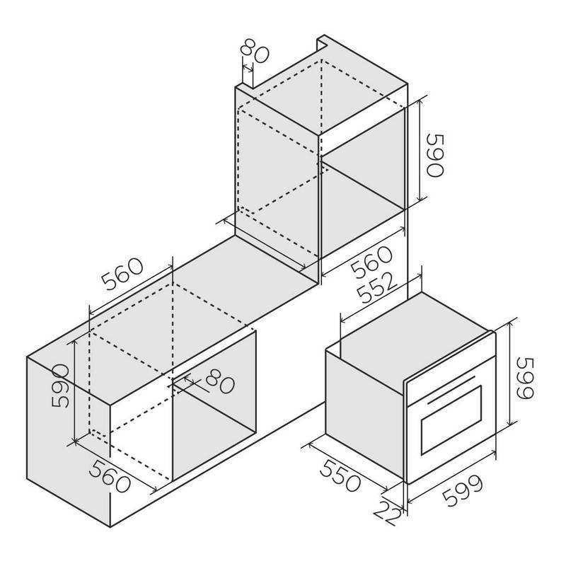 ELICA - Beépíthető sütő VIRTUS MULTI 60 TFT BL + Ajándék Pizzaszett