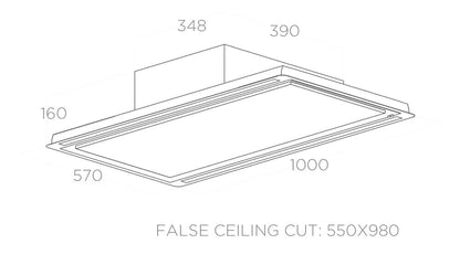 Elica - Páraelszívó HILIGHT GLASS H30 WH/A/100