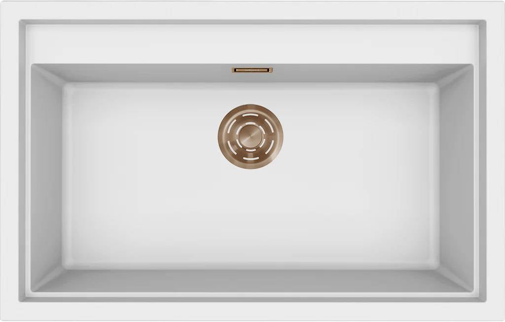 ELLECI - Mosogatótálca Sintesi 130 K96 White bronz tartozékokkal