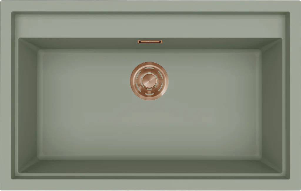 ELLECI - Mosogatótálca Sintesi 130 K82 Sage bronz tartozékokkal